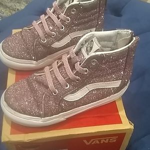 Pink glitter Vans